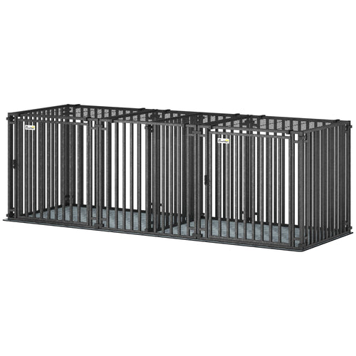 83"L practical Dog Crate, Extra Large Dog Kennel with Divider and Mat for Large Breeds, Modular Puppy Playpen – image 2