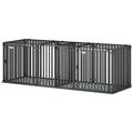 83"L practical Dog Crate, Extra Large Dog Kennel with Divider and Mat for Large Breeds, Modular Puppy Playpen