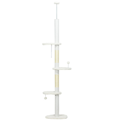 Adjustable Floor-to-Ceiling Cat Tree with Cloud-Shaped Perches – image 2
