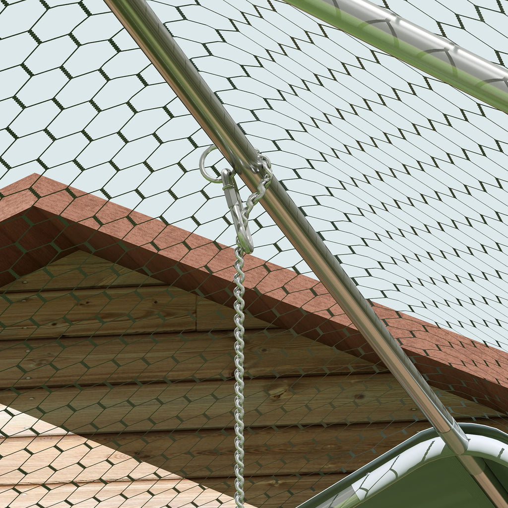 Spacious Outdoor Chicken Coop and Run with Covered Roof