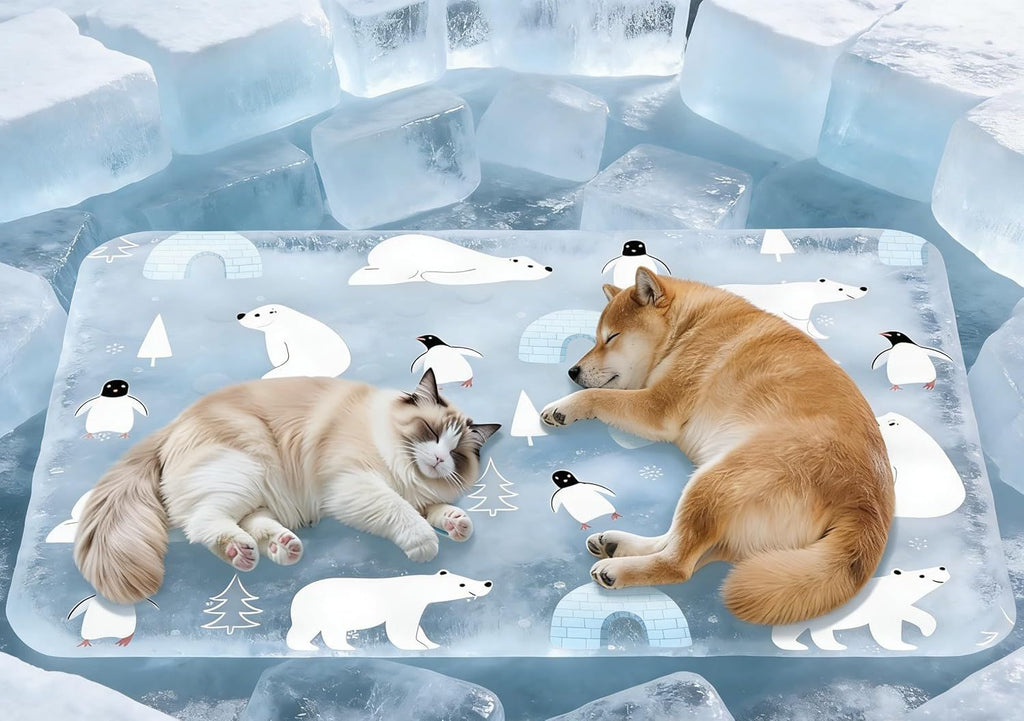 Foldable Cooling Mat for Dogs and Cats, Indoors and Out