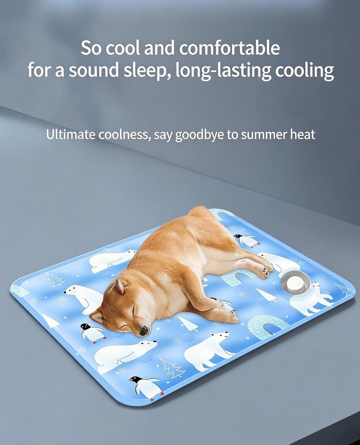 Foldable Cooling Mat for Dogs and Cats, Indoors and Out