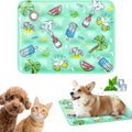90*60 cm Dog Cooling Mat, 2026 New Summer Pet Mats, Portable Pet Cooling Pad for Travel, Washable Gel Coolings Mat for Dogs and Cats Indoor Outdoor, Reusable Chill Pad Suitable for All Pets