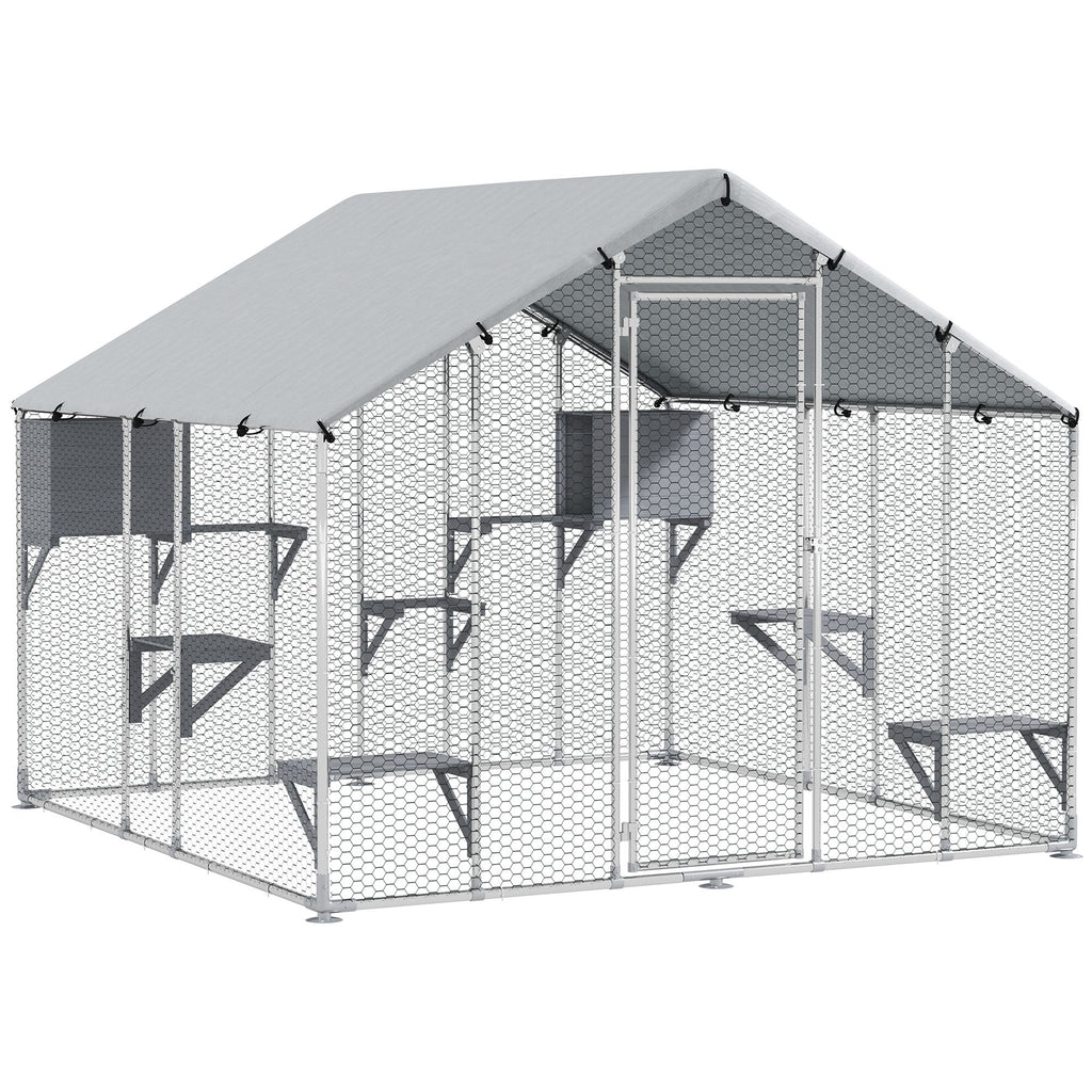 Transform Your Backyard into a Feline Paradise with This Spacious Catio!
