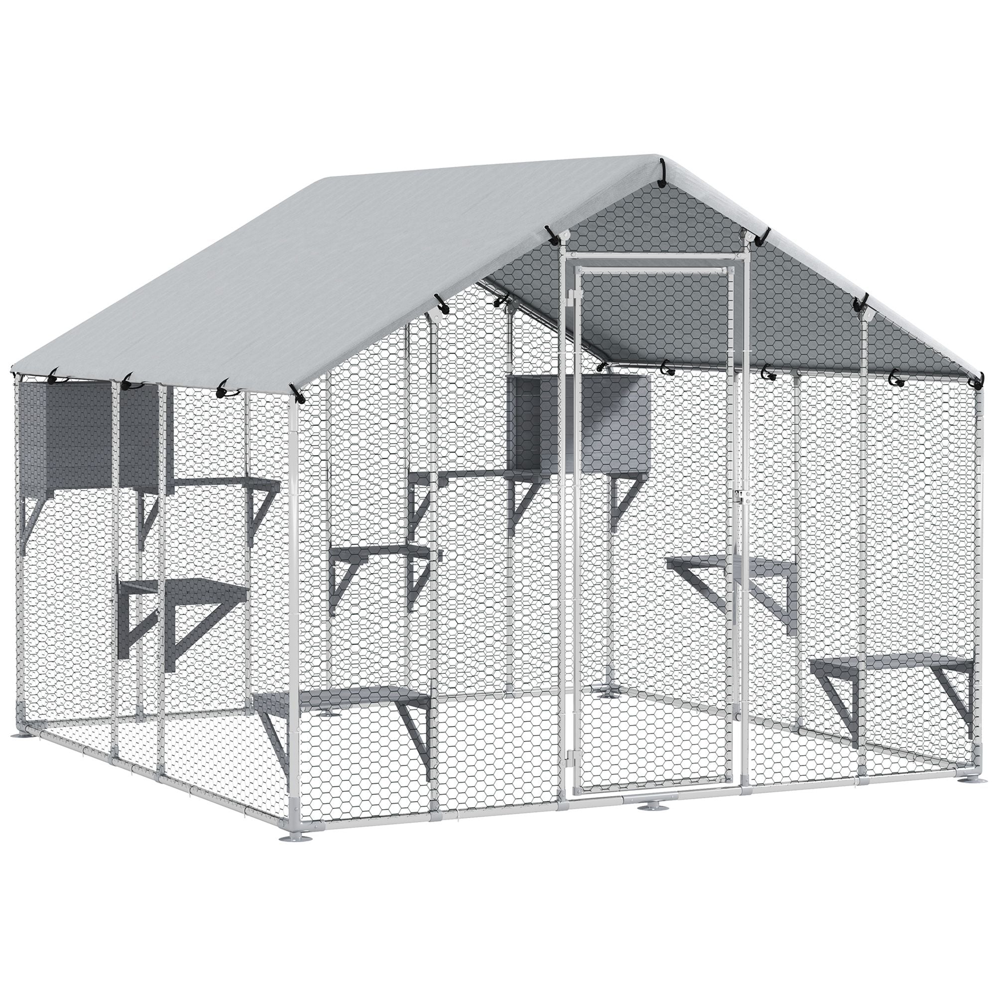Transform Your Backyard into a Feline Paradise with This Spacious Catio!