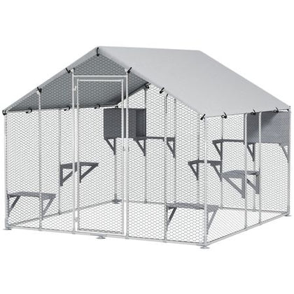 Transform Your Backyard into a Feline Paradise with This Spacious Catio!