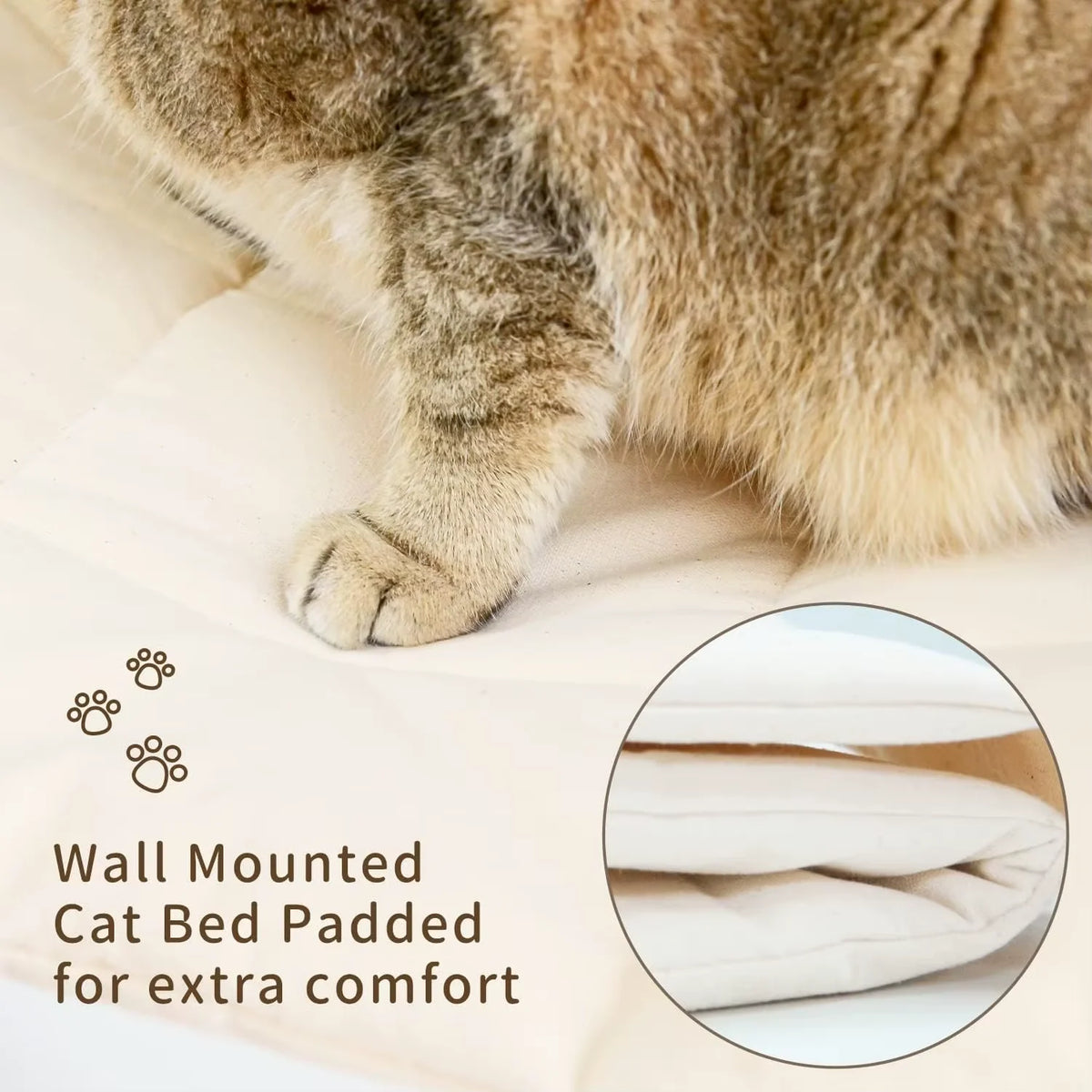Wall-Mounted Cat Hammock and Climbing Shelf for High Perches