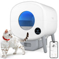 Automatic Self-Cleaning Cat Litter Box with App Monitoring and Safety Pause