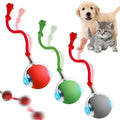 Interactive Rolling Cat Ball Toy with Automatic Obstacle Avoidance