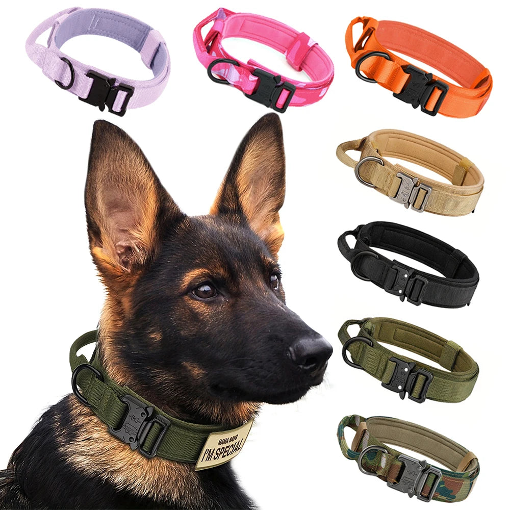 Adjustable Dog Training Collar with Control Handle and Leash Set