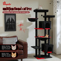 Multi-Level Cat Tower with Condos, Hammock, and Sisal Scratching Posts