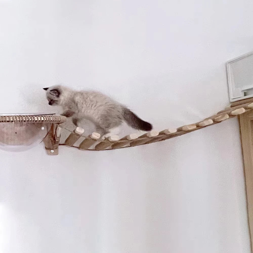 Customizable Cat Climbing Bridge for Enclosures and Wall Mounting