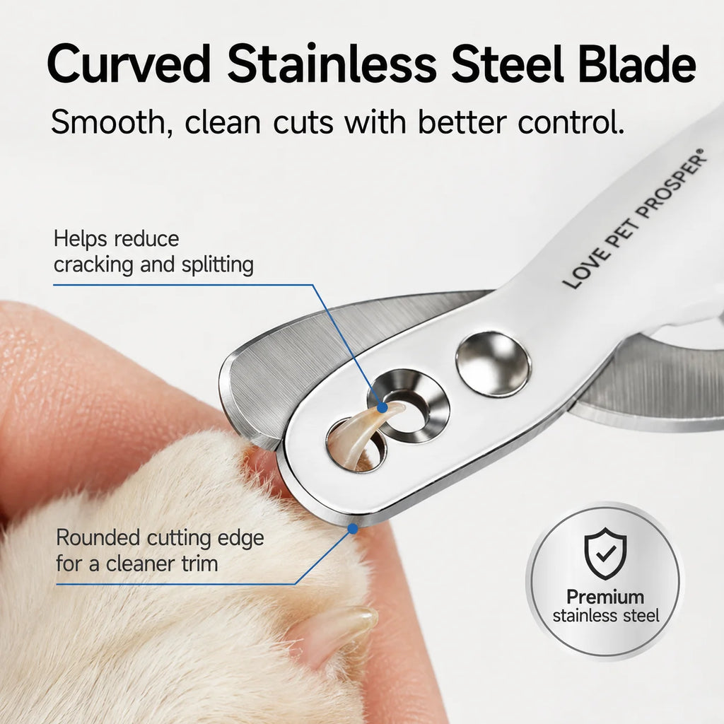 Dual-Hole Pet Nail Clippers for Cats, Dogs, and Small Pets
