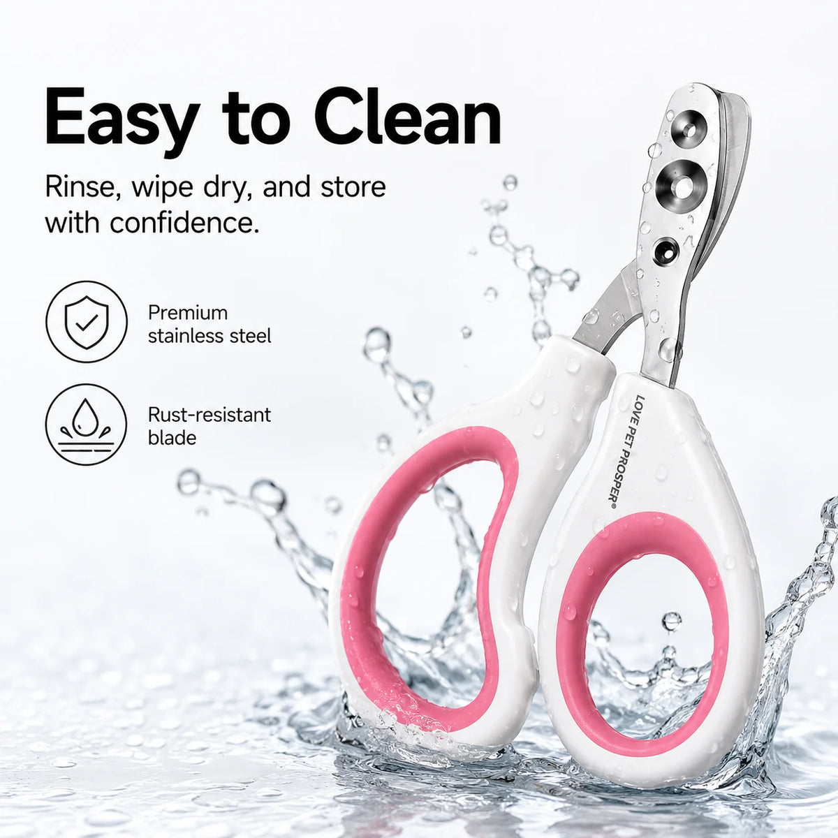 Dual-Hole Pet Nail Clippers for Cats, Dogs, and Small Pets