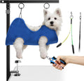 Dog Grooming Hammock with Clamp-On Arm for Home Nail Care