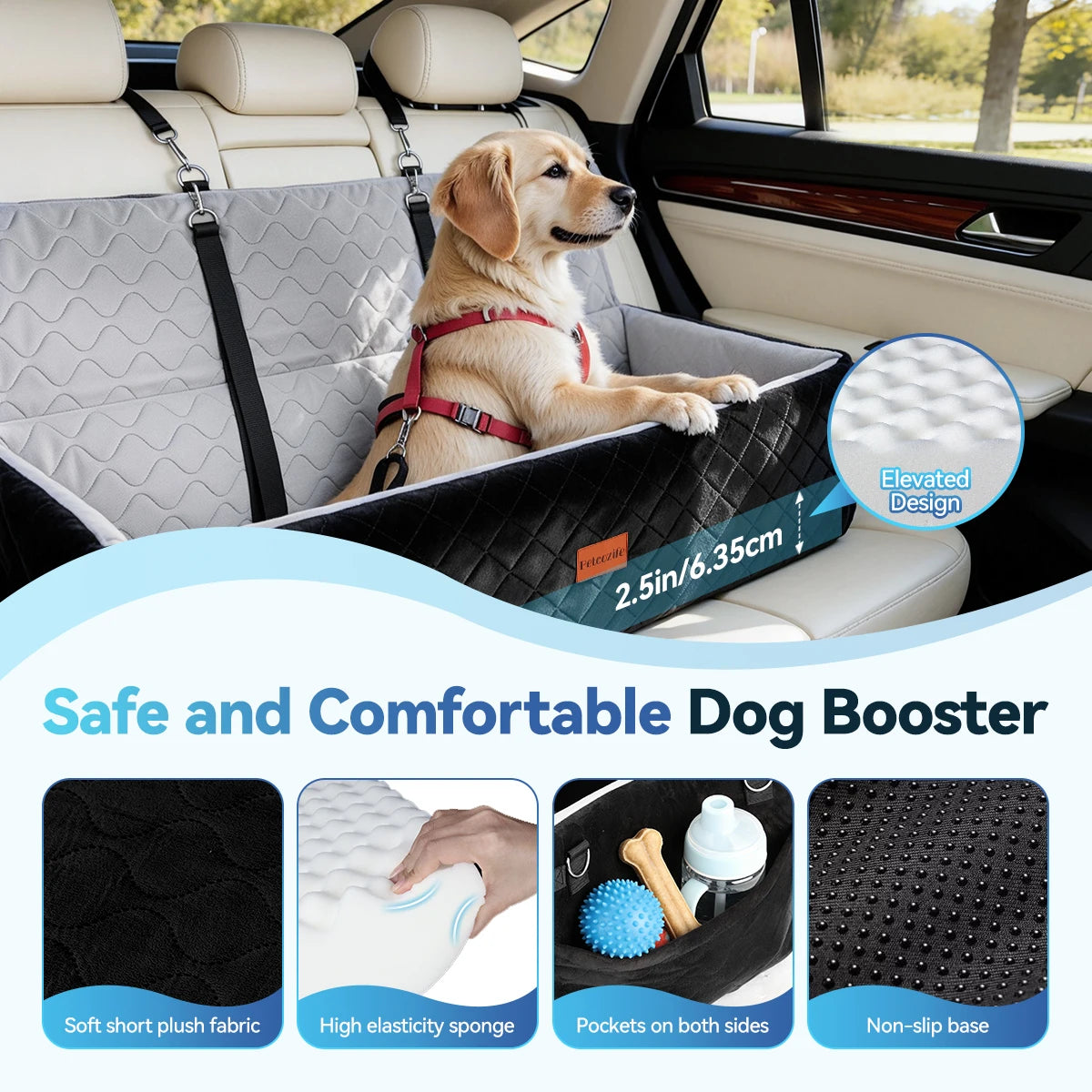 Extra Large Dog Car Seat That Converts to a Travel Bed