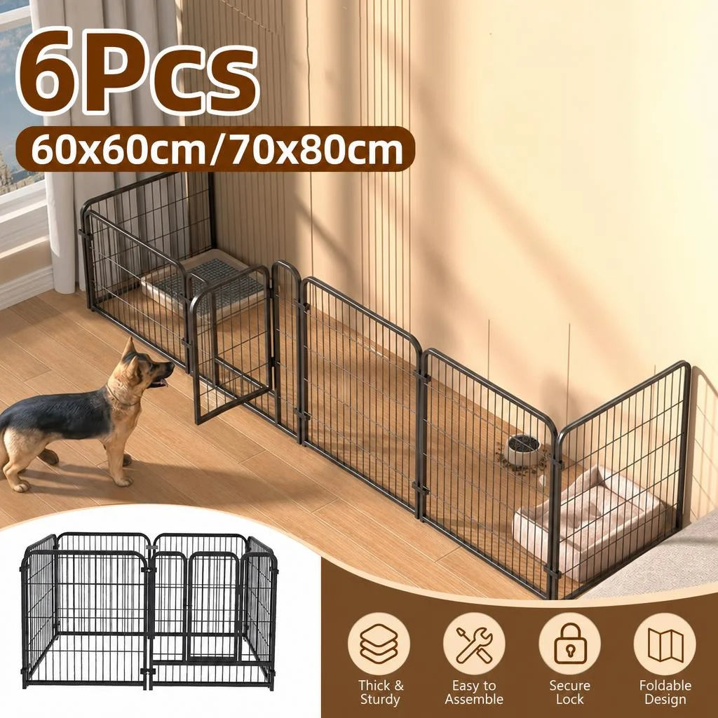 Foldable Pet Exercise Fence for Dogs, Cats, and Rabbits