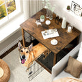 Furniture-Style Dog Crate End Table with Double Doors