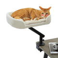 360° Rotatable Cat Desk Bed with Adjustable Clamp Mount