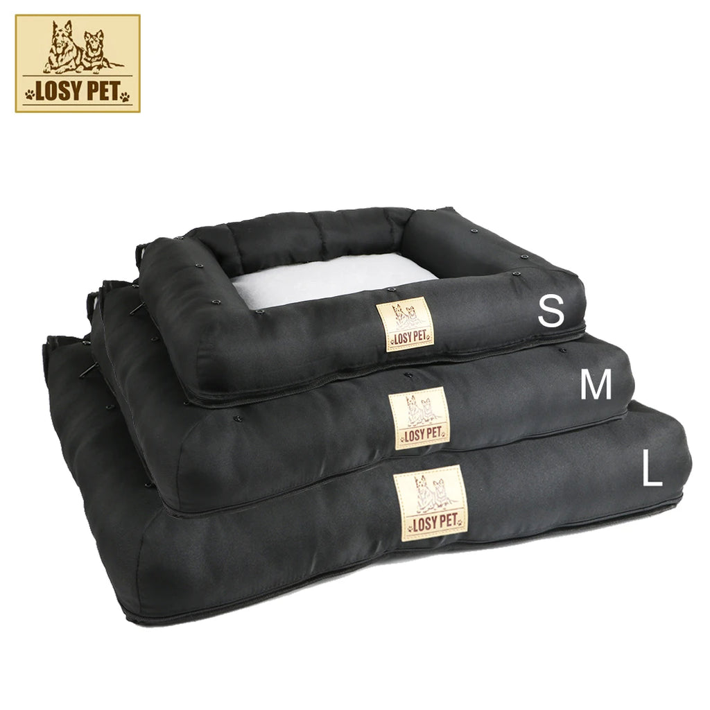 Water-ready Pet Seat Pad for Cars with Convertible Bed and Cover