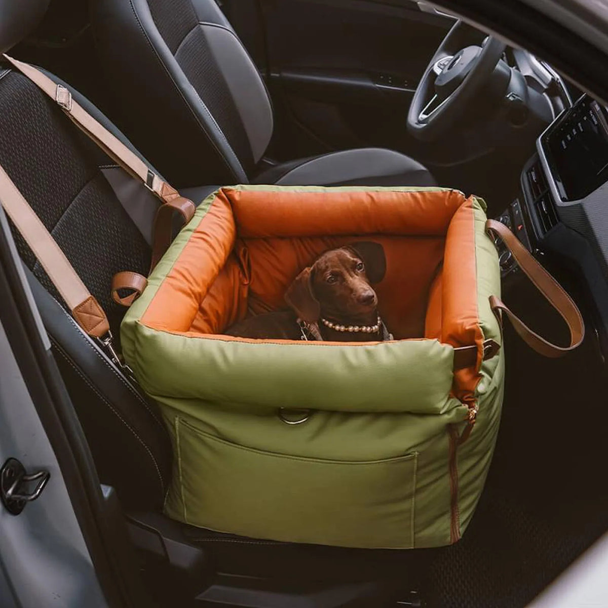 Portable Car Pet Bed for Dogs and Cats with Foldable Travel Design