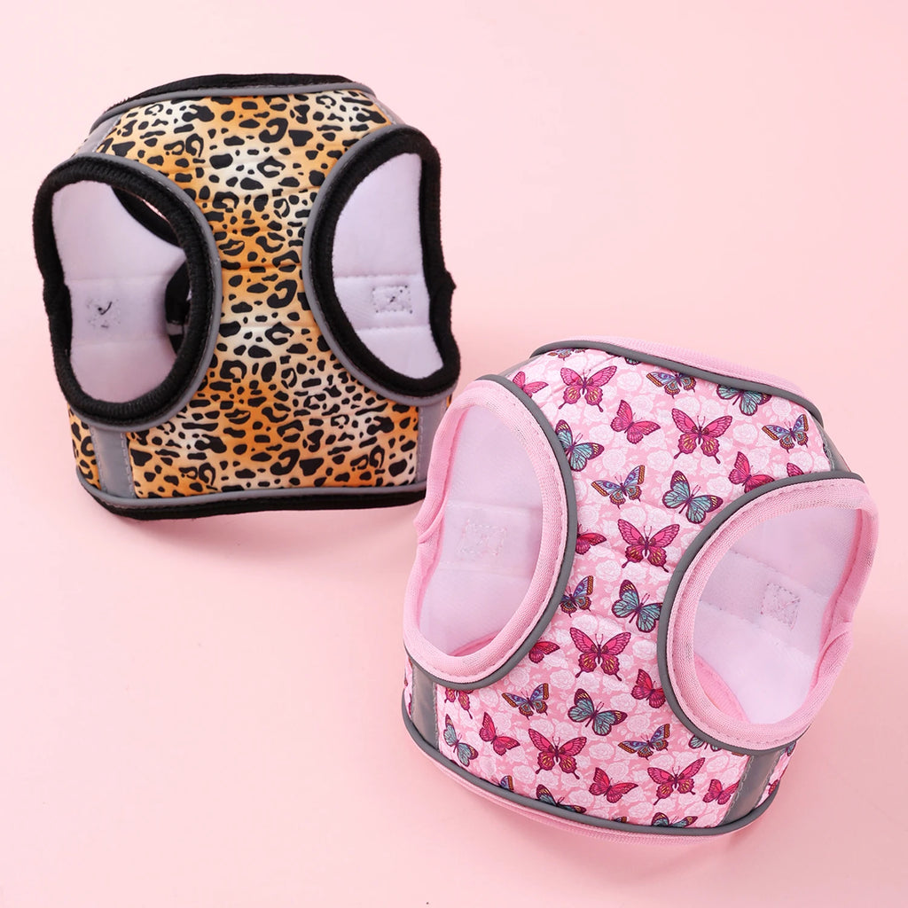 Soft Winter Warm Small Dog and Cat Harness Set with Leash