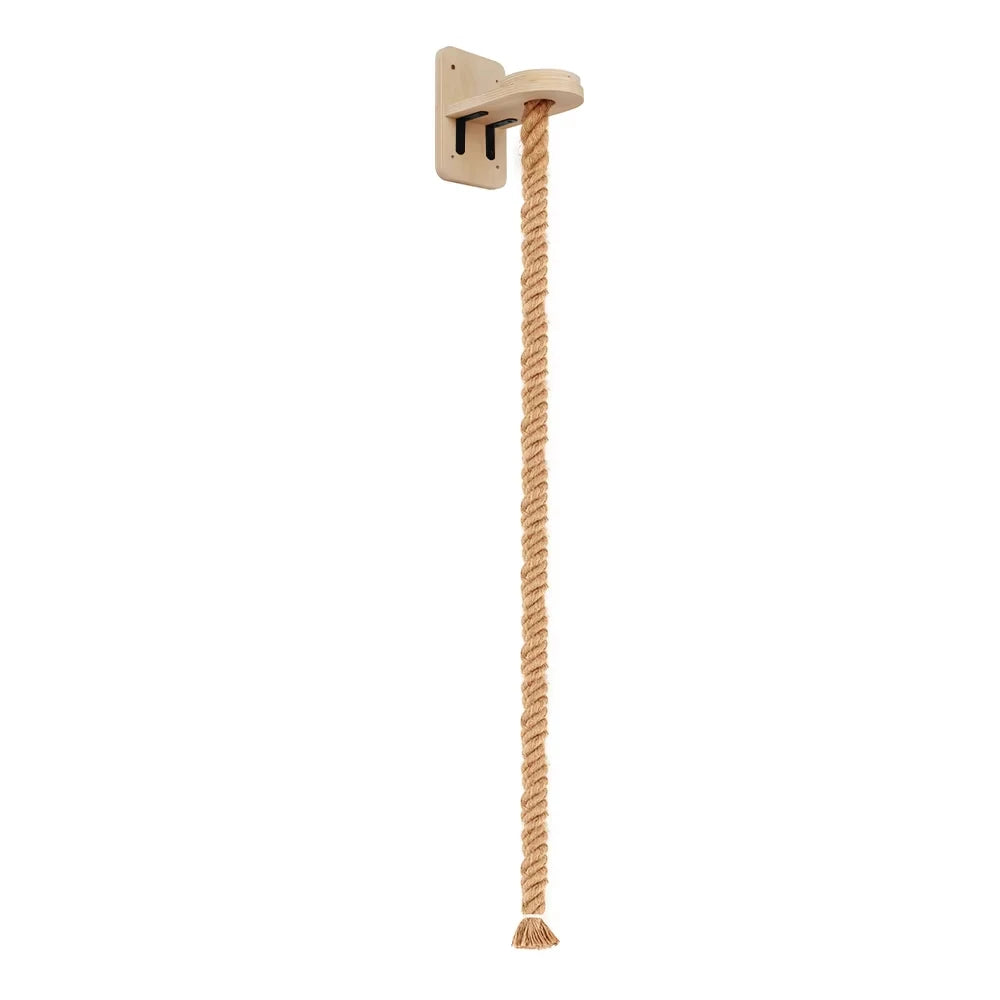 Wall-Mounted Cat Climbing Shelf and Rope Scratching Post