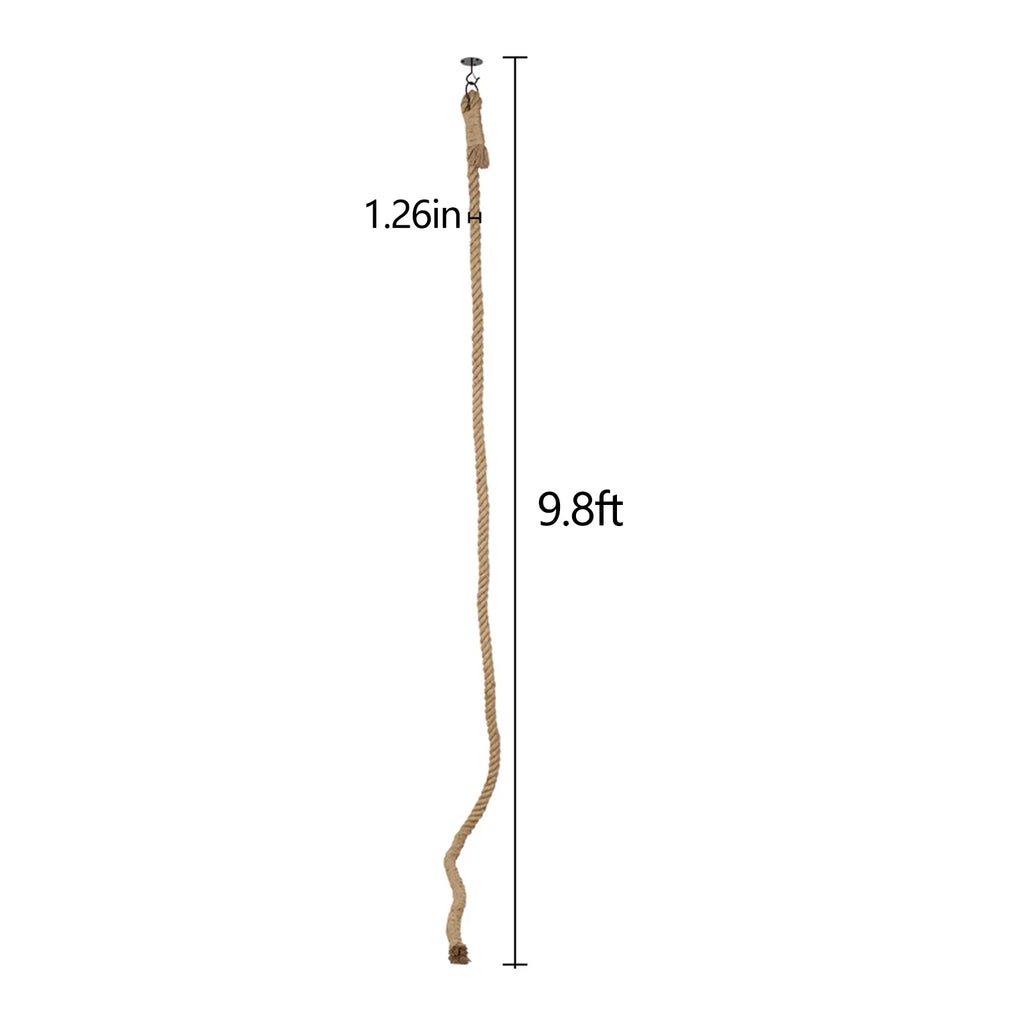 Indoor Cat Climbing Rope with Ceiling or Wall Mounting