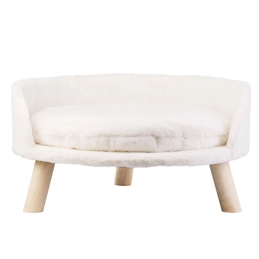 Cozy Cat Bed with Removable Cushion and Anti-Slip Legs