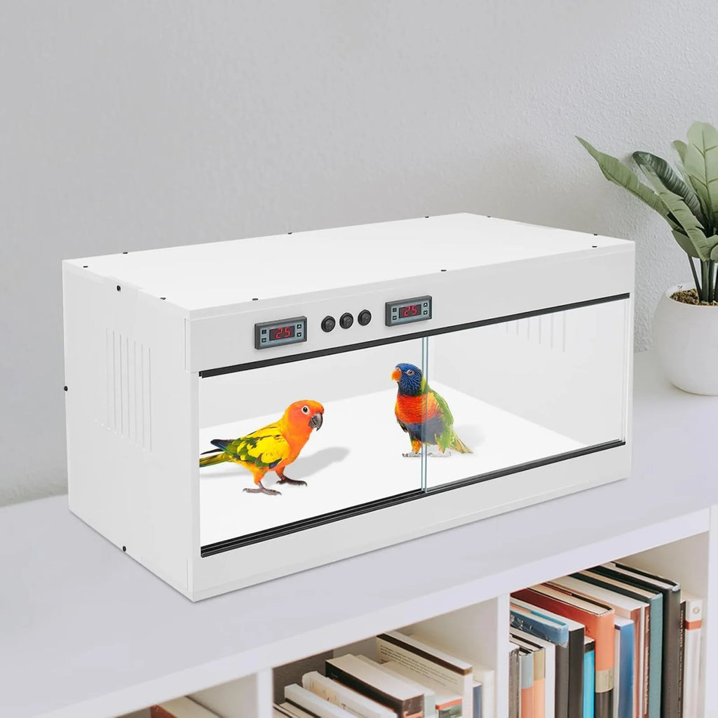 Front-Opening Reptile Terrarium with Dual Temperature Zones