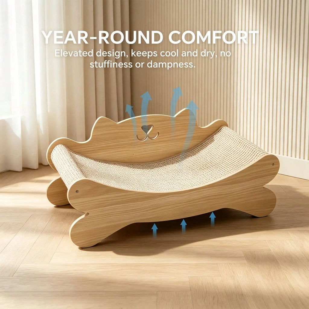 Natural Sisal Cat Scratching Post and Indoor Lounging Chair