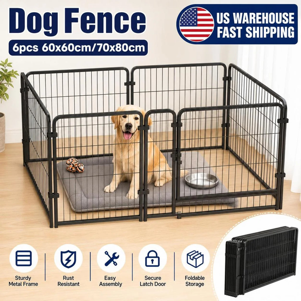 Foldable Pet Exercise Fence for Dogs, Cats, and Rabbits