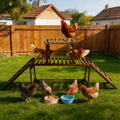 Chicken Coop Climbing Ladder with Swing and Roosting Perch