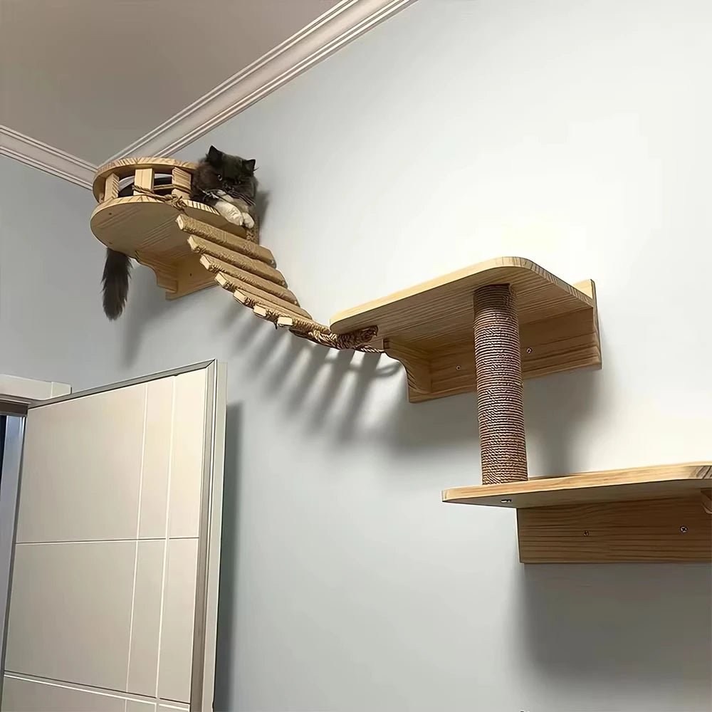 Customizable Cat Climbing Bridge for Enclosures and Wall Mounting