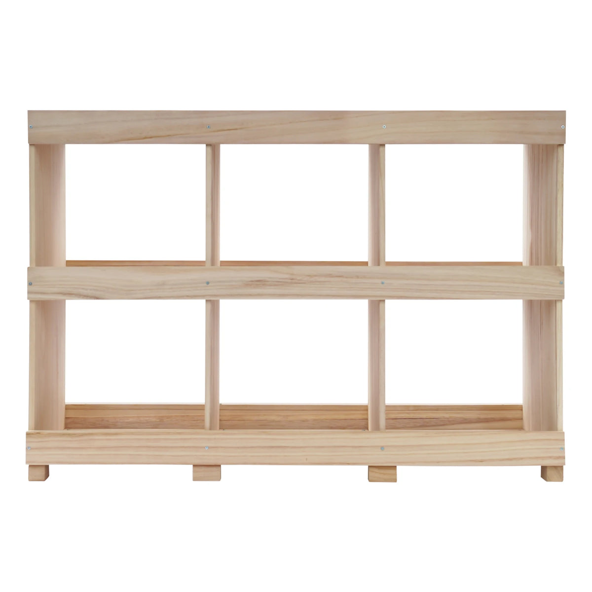 Six-Compartment Wooden Chicken Nesting Box for Organized Hen Egg Laying