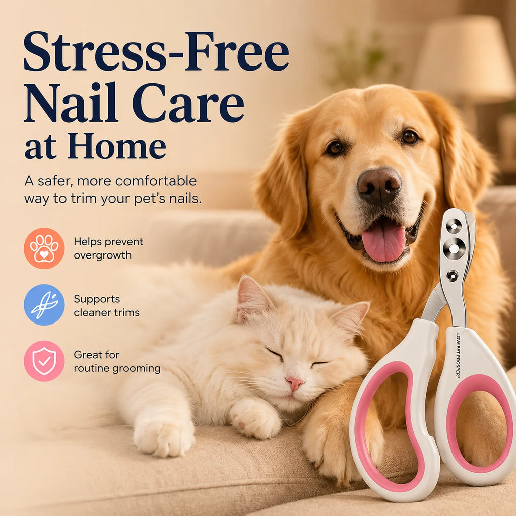 Dual-Hole Pet Nail Clippers for Cats, Dogs, and Small Pets