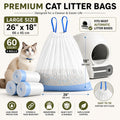 Drawstring Liners for Automatic Self-Cleaning Cat Litter Boxes