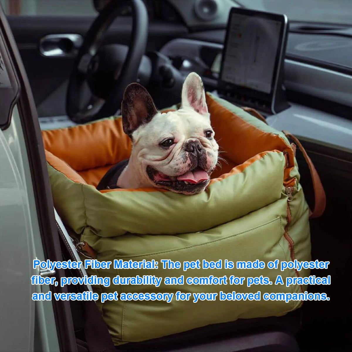 Portable Car Pet Bed for Dogs and Cats with Foldable Travel Design