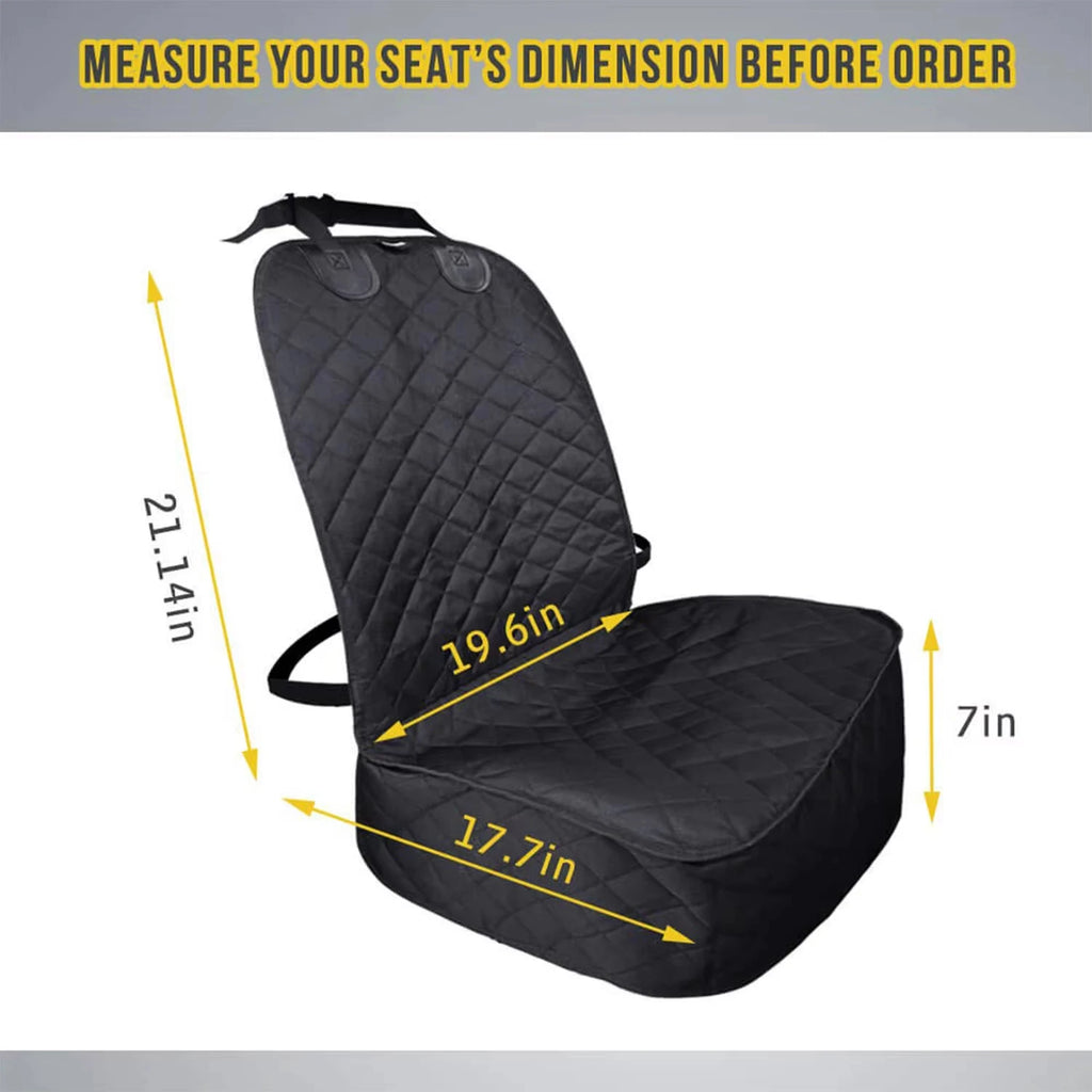 Water-ready Front Seat Cover for Dogs in Cars, Trucks, and SUVs