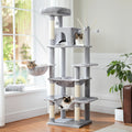 Multi-Level Cat Tower with Oversized Hammock and Climbing Perches