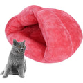 Enclosed Pet Cave Tent Bed That Folds Flat When Not in Use