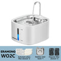 Automatic Pet Water Fountain With Stainless Steel Tray for Cats and Small Dogs