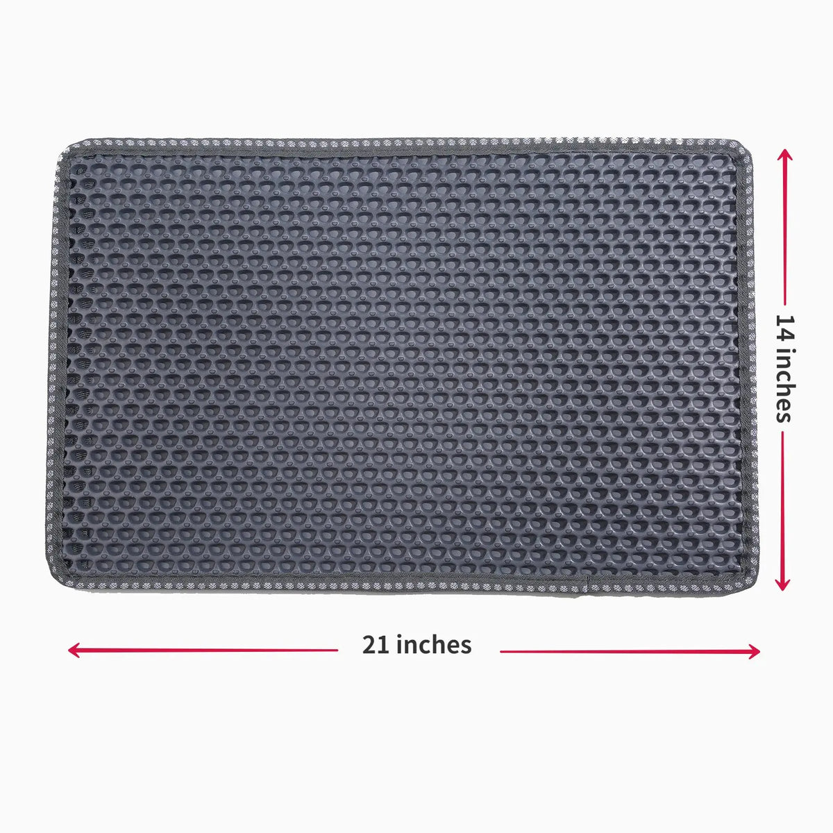 Double-Layer Cat Litter Trapping Mat with Rice-Shaped Surface