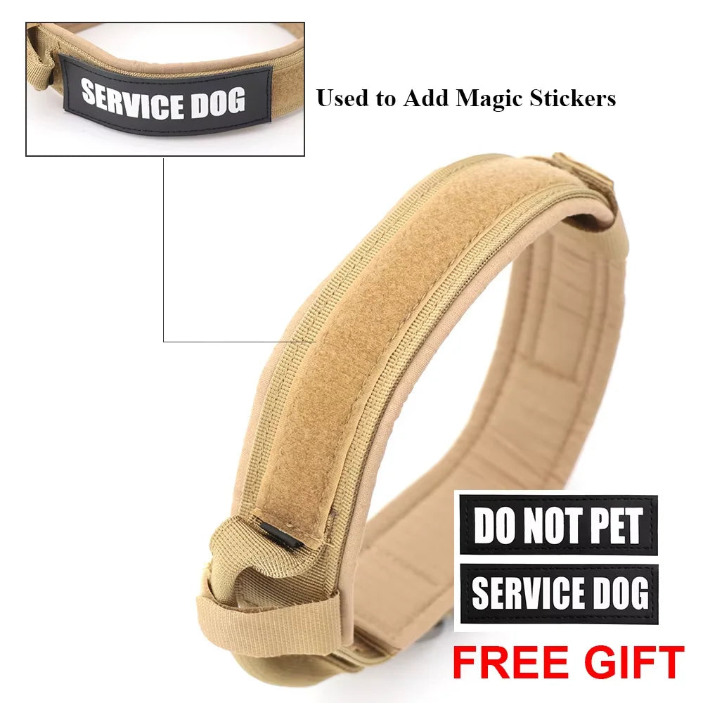 Adjustable Dog Training Collar with Control Handle and Leash Set