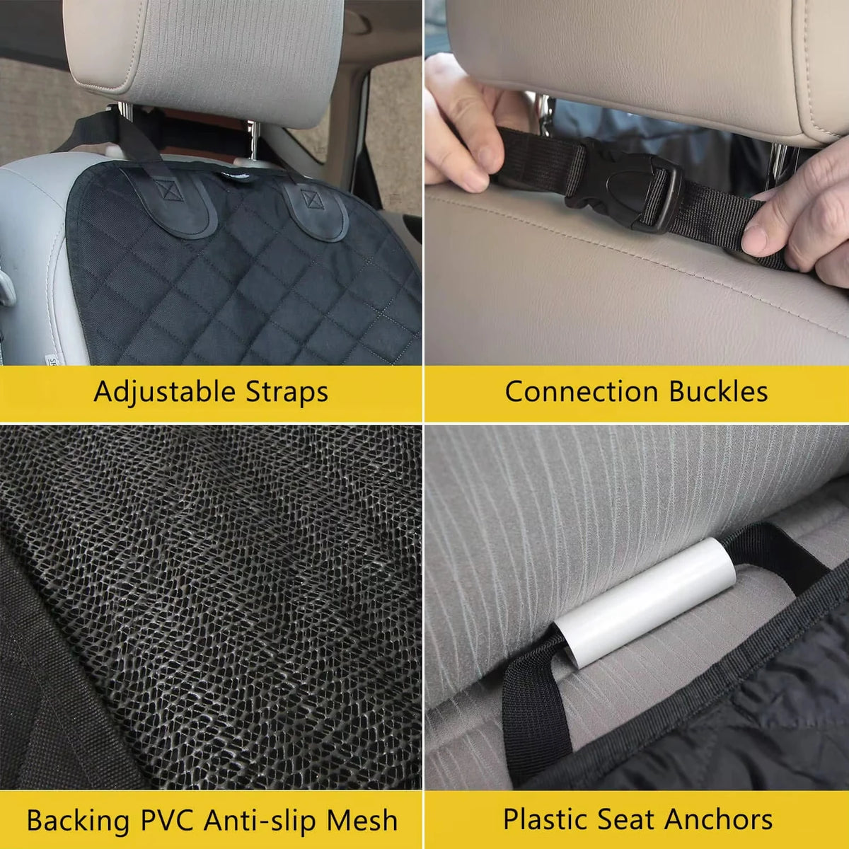 Water-ready Front Seat Cover for Dogs in Cars, Trucks, and SUVs
