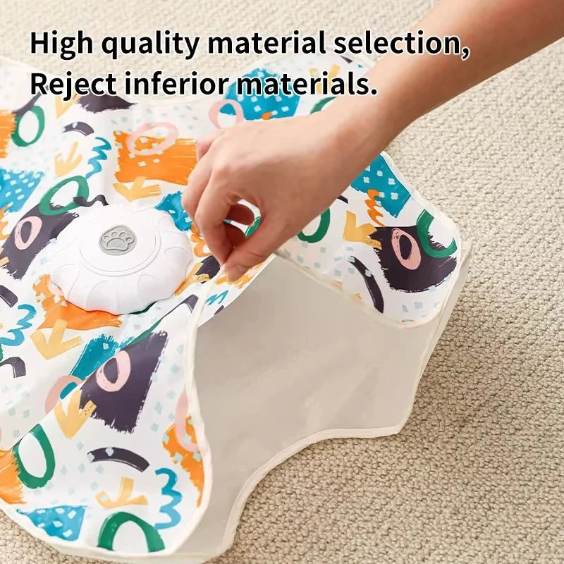 Automatic Hide-and-Seek Moving Feather Cat Toy for Bored Cats
