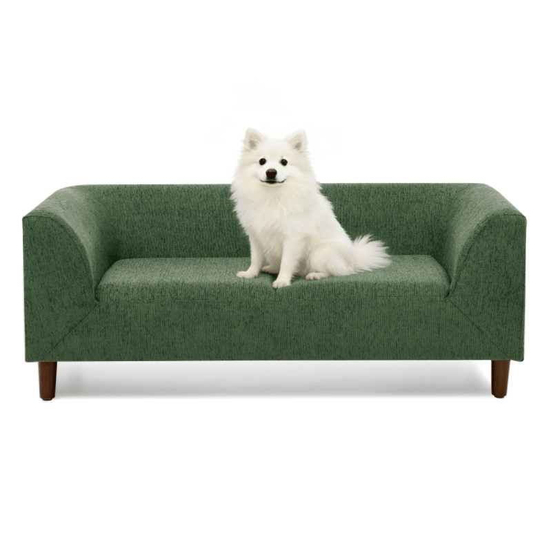 Ultra-Large Beige Pet Sofa with Elevated Dog Bed and Solid furniture-style Legs
