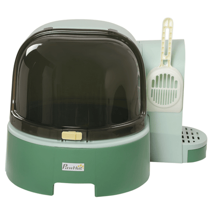 Closed-Type Cat Litter Box with UV Sterilization and Odor Control