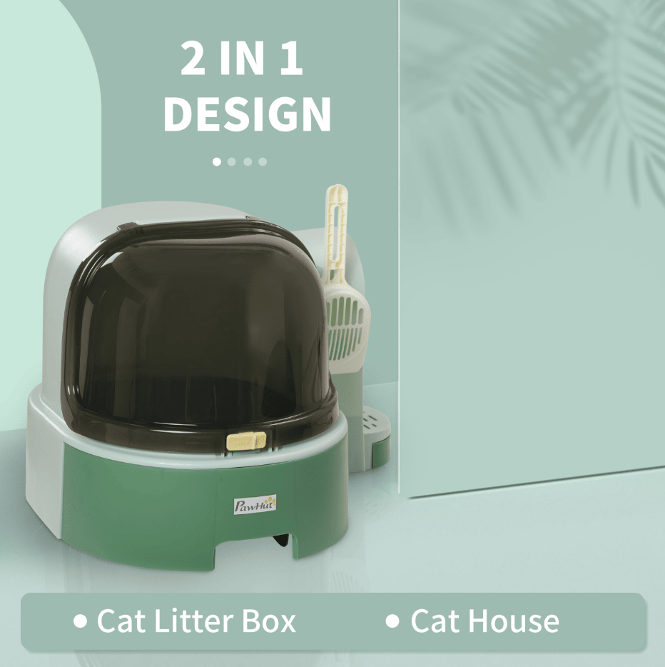 Closed-Type Cat Litter Box with UV Sterilization and Odor Control