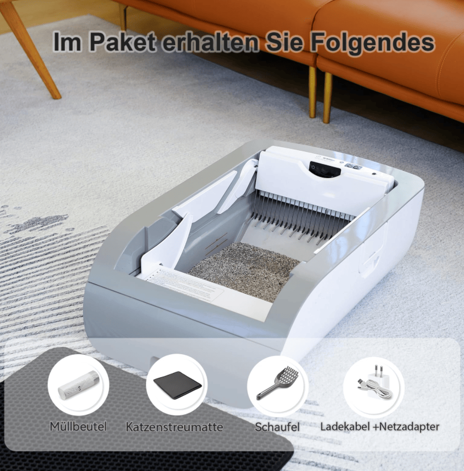 Smart Self-Cleaning Cat Litter Box with Camera & Deodorizing Function